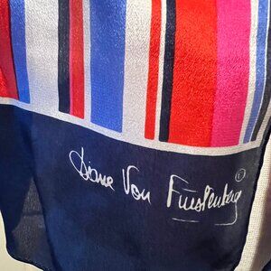 Vintage DIANE VON FURSTENBERG silk scarf